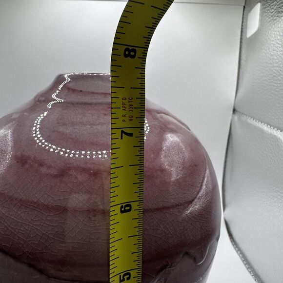 Vintage Vase Contemporary 80s - 90s Art Pottery Large 10 in x 6 In Hand Signed - Picture 10 of 11